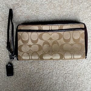 Coach wallet with strap